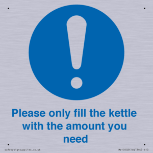 Please only fill the kettle with the amount you need